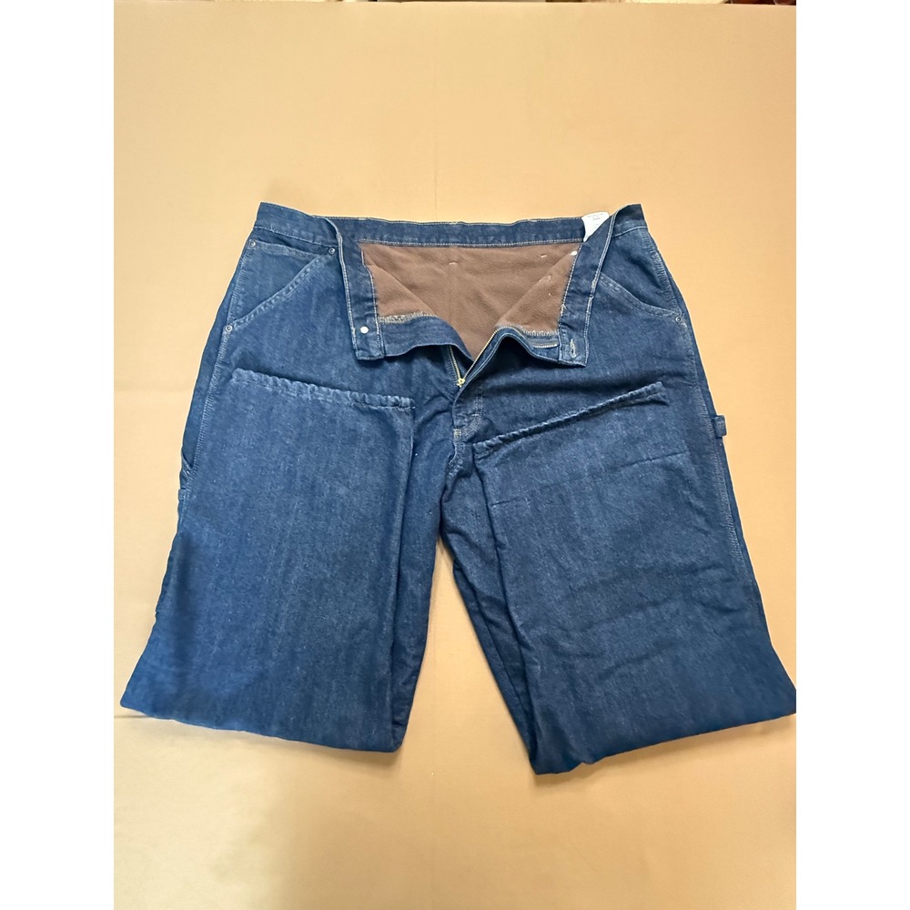 Wrangler Fleece Lined Carpenter Jeans‎ Work Pants Warm Insulated 42x30